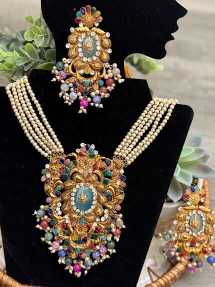 Pearl and Beads Party Jewelry Set