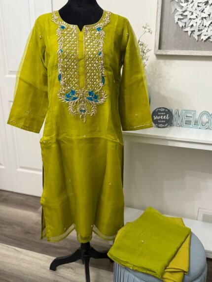 Muslin Embroidered Salwar Suit