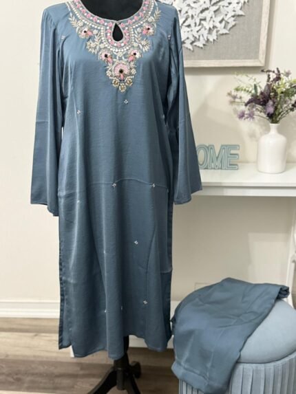 Silk Embroidered Co-ord Set