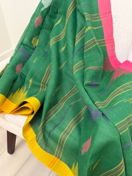 Green Monipuri Saree