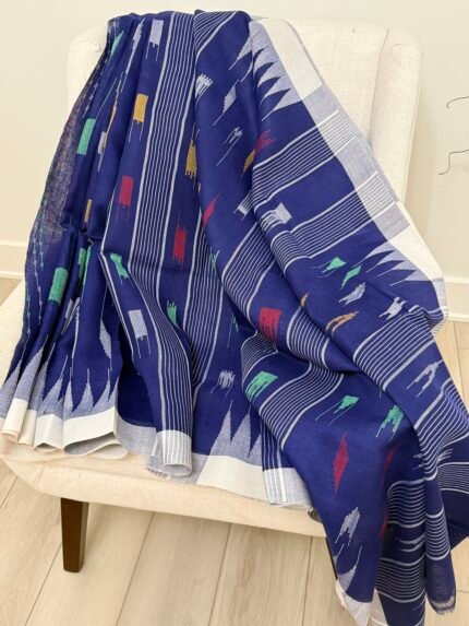 Blue Monipuri Saree