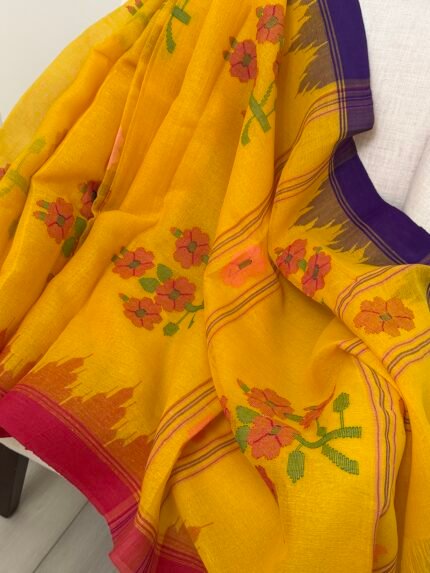 Bright Monipuri Saree