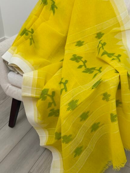 Yellow Monipuri Saree